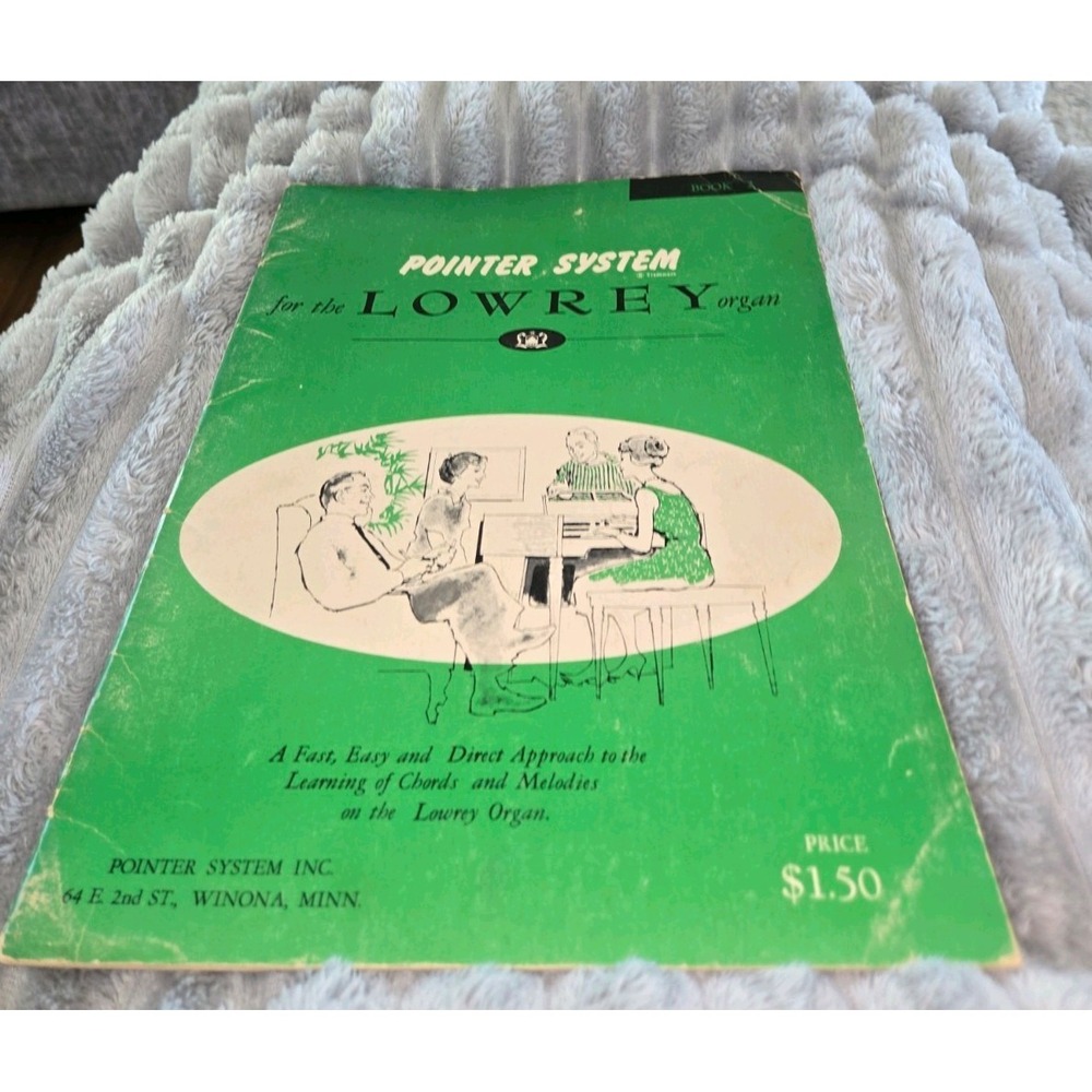 1956 Lowrey Organ Pointer System Book 2 Supplement VINTAGE Sheet Music
